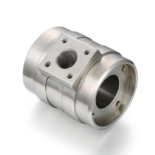 Grinding Machine Custom CNC Parts For Cars Silver Coating Processing